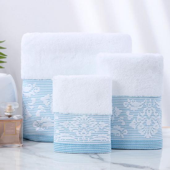 Luxury White Hand Towels - Soft Circlet Egyptian Cotton