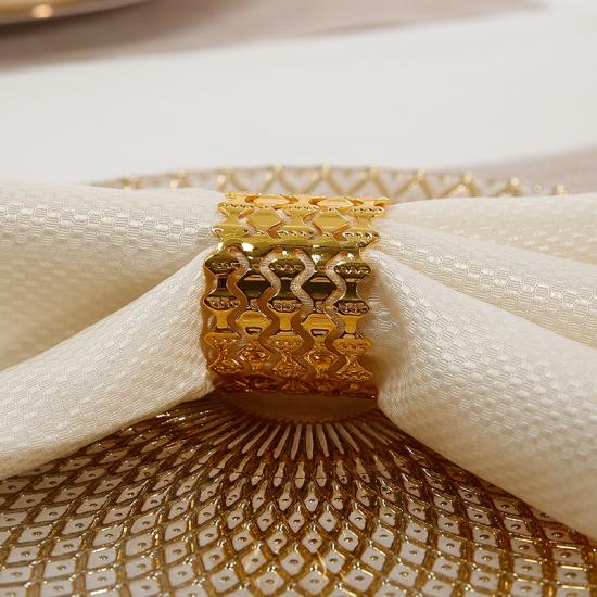 Eye-catching Gold Plated Table Setting Napkin Ring