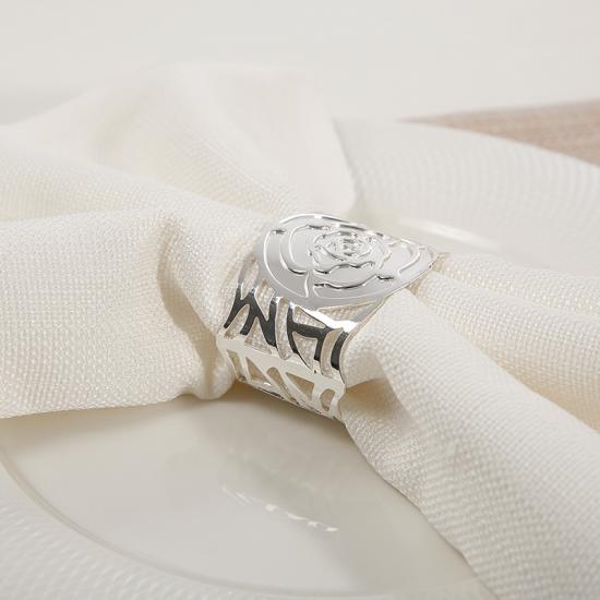 Simplicity Silver Plated Aluminium Napkin Rings